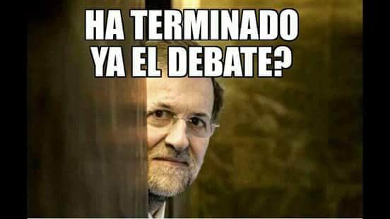 trihater's tweet photo. #7DElDebateDecisivo #Rajoy #RajoyNOdebate https://t.co/gFOp4oePX1