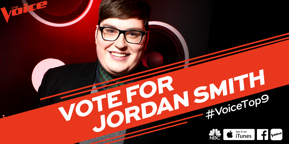 NBCTheVoice's tweet image. RT if you’ve found somebody to vote for and his name is @JordanSmithLive. #VoiceTop9