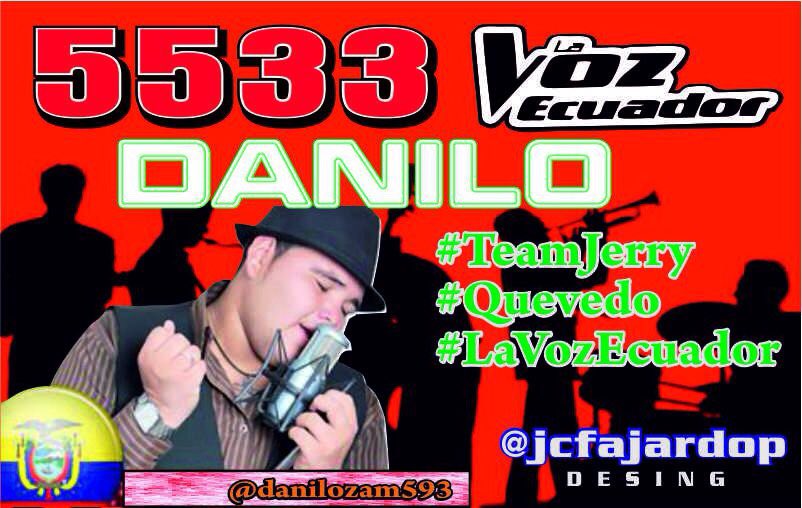 jcfajardop's tweet photo. A Votar amigos por nuestro hermano #quevedeño #danilozam 5533 DANILO https://t.co/TSuIQn4Bnh