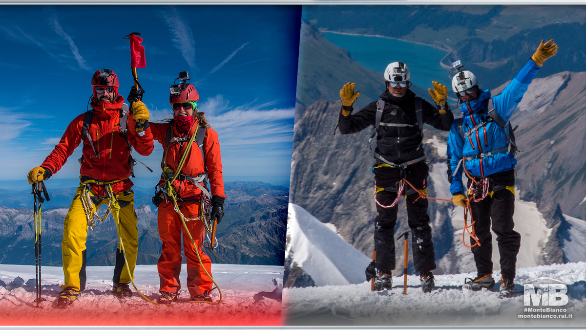Entrambe le cordate raggiungono la vetta del #MonteBianco e conquistano il Tetto d’Europa! Siamo orgogliosi di voi 😊