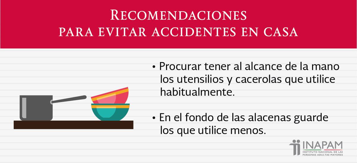 INAPAM's tweet photo. Sigue las recomendaciones para evitar accidentes en casa, o compártelas con tus seres queridos: https://t.co/Ov7MBgkoOO
