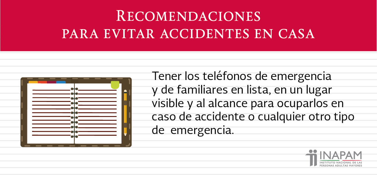 INAPAM's tweet photo. Sigue las recomendaciones para evitar accidentes en casa, o compártelas con tus seres queridos: https://t.co/Ov7MBgkoOO
