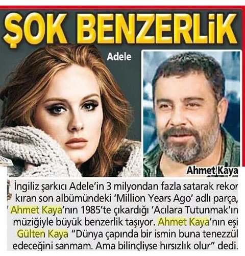 _Avjin_'s tweet photo. Adelenin yok sattığı beste,bizim Memlekette şarkı söylediği için tutuklanan #AhmetKaya eseri, işte adalet işte ülke https://t.co/SftOrFJ9ot