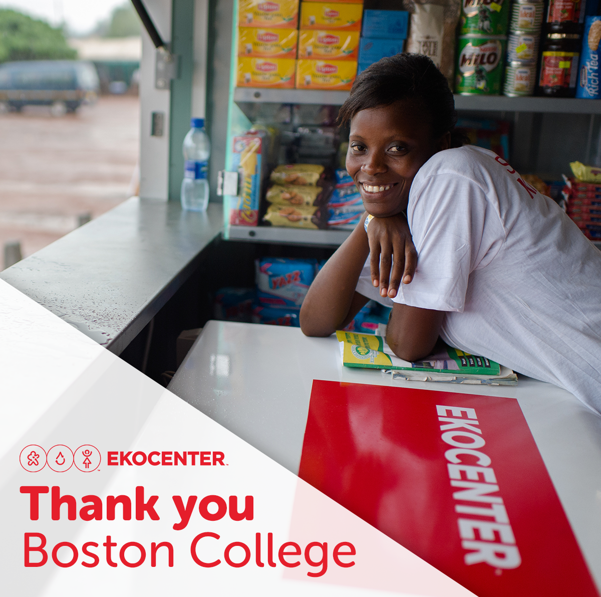 EKOCENTER's tweet photo. Thank you @BostonCollege @BC_Dining for supporting #EKOCENTER communities through #ProjectRIPPLE this semester! https://t.co/PigMRAs3hD
