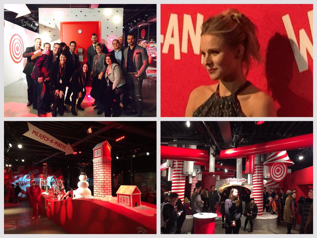 Just arrived at #TargetWonderland with my team. Looks great! and @IMKristenBell is here for the launch!