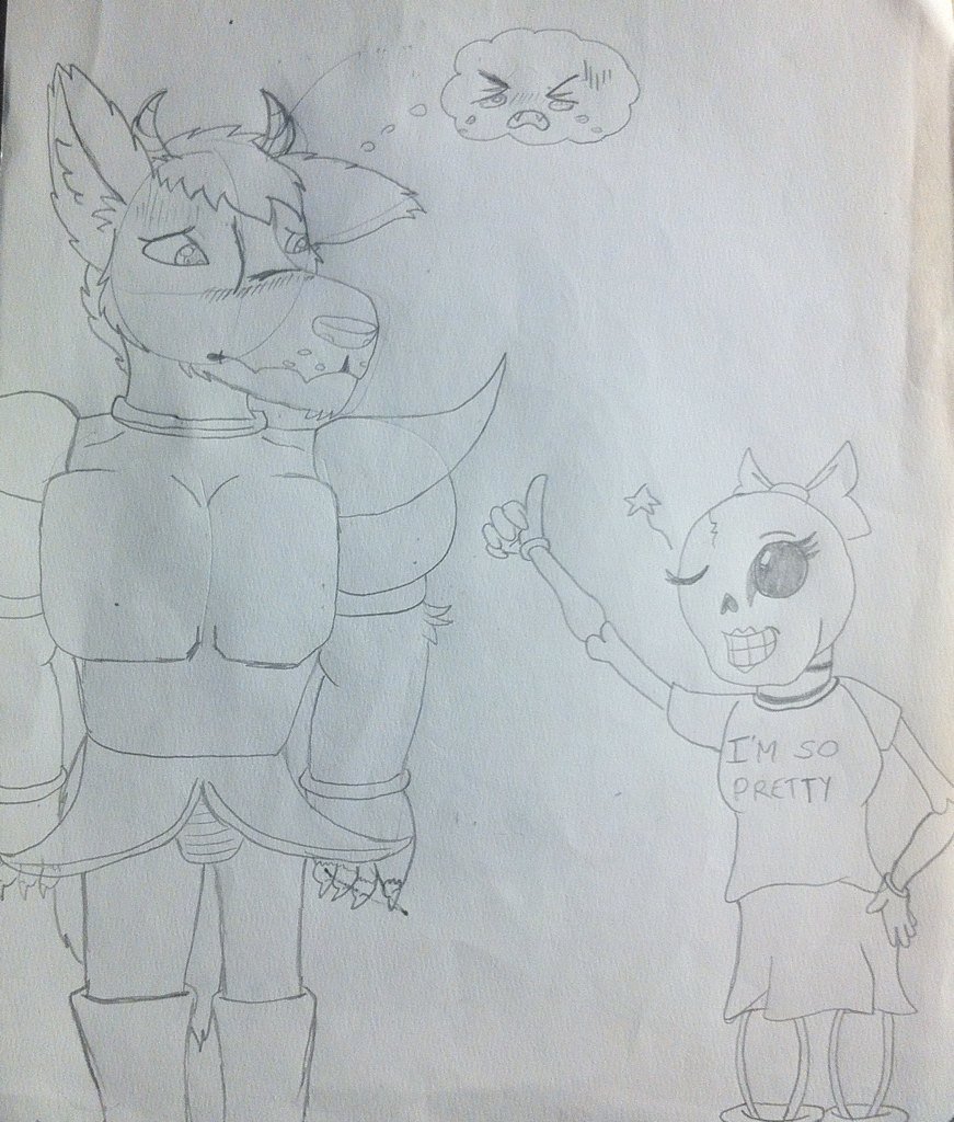 // Well.. Sorry about my long absence.. I was all busy in drawing lot of stuff about my two #Undertale OCs.. 😓 //