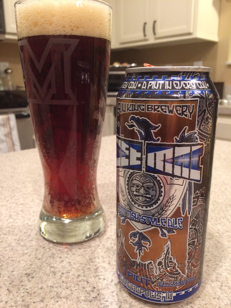 JoshBorean's tweet photo. WeeMac from SunKing for day 7 of @beer_advent. Too smooth/light for a Scottish ale https://t.co/WQz8Mx6gxt