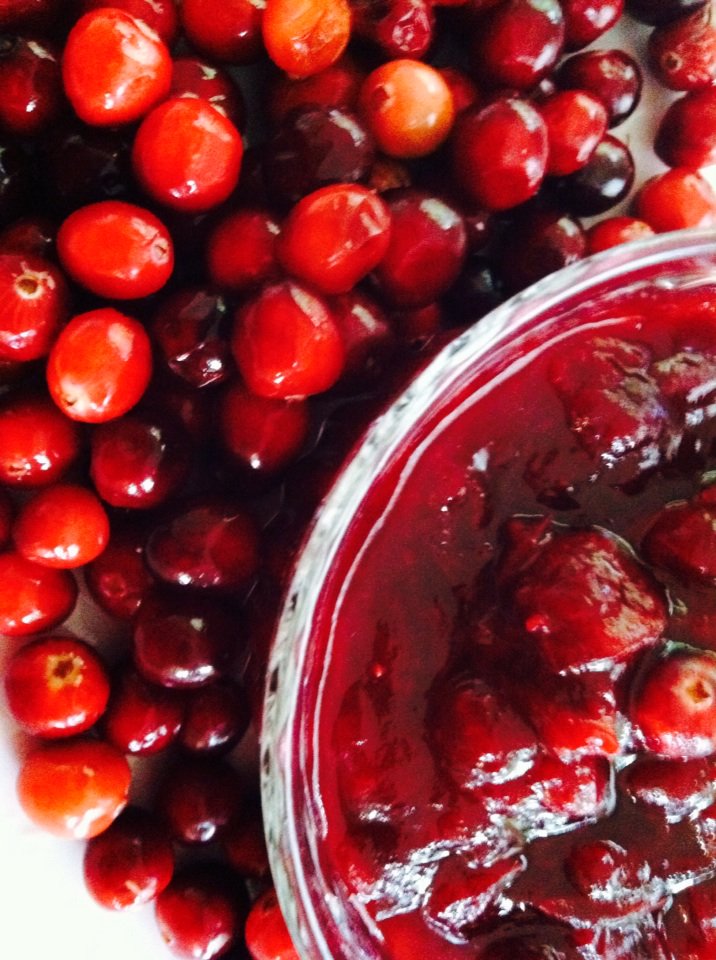 Savory cranberry-orange chutney