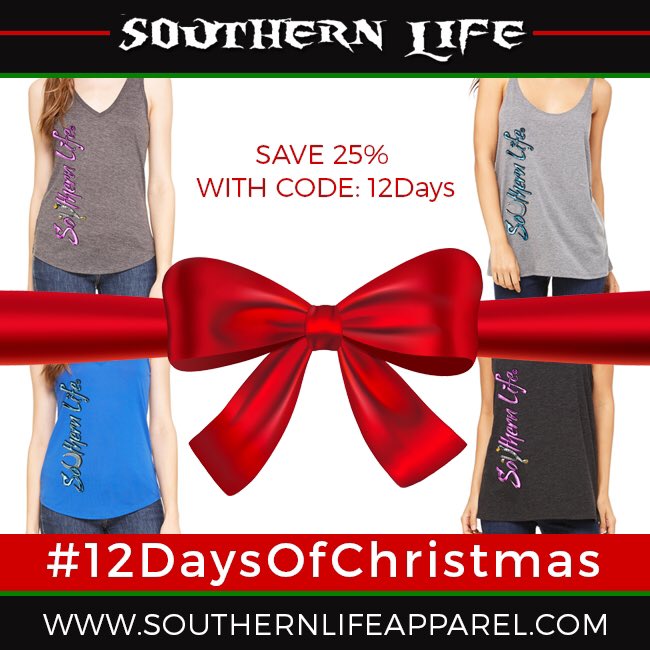SouthernLifeApp's tweet image. Day 5 of #12DaysOfChristmas and it's time to get stocked up on tank tops!  #SouthernLife bit.ly/SL12DAYS