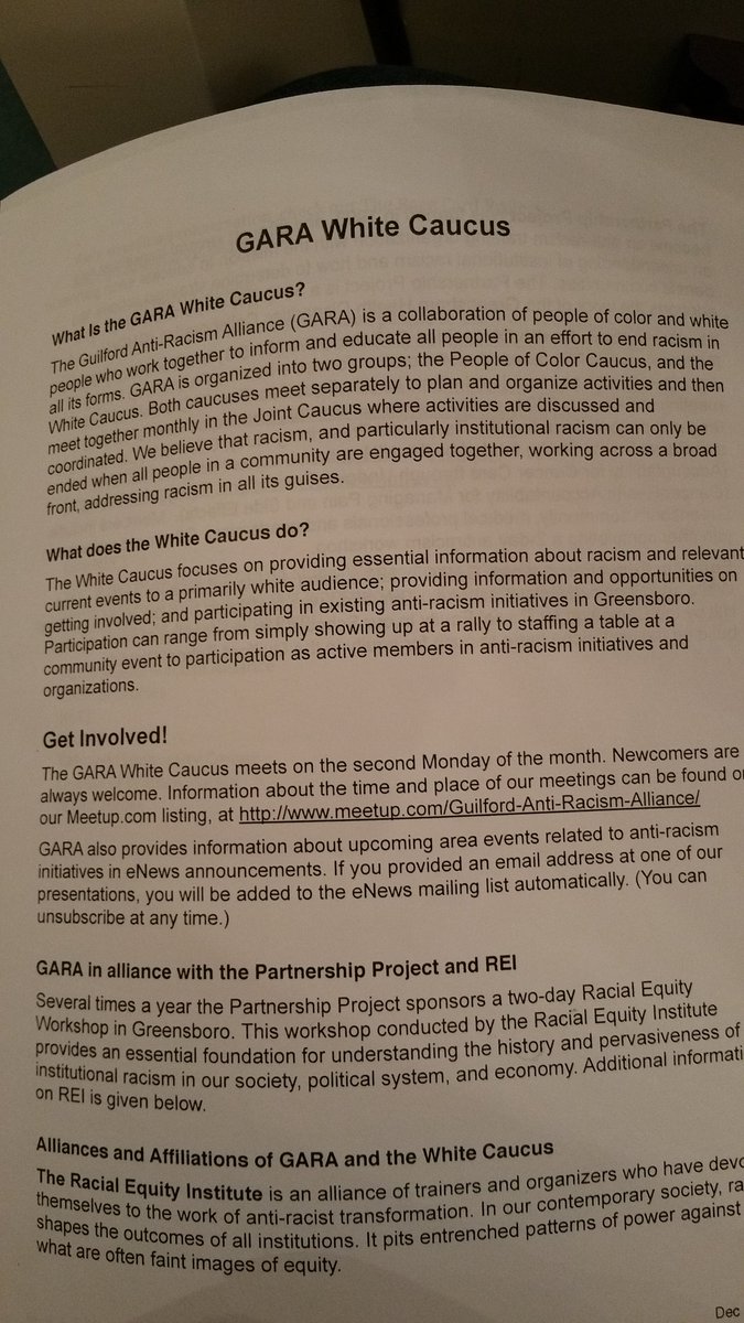 remrobem's tweet photo. #DoingOurWork on racism in Greensboro https://t.co/Y5OFtiFm5T