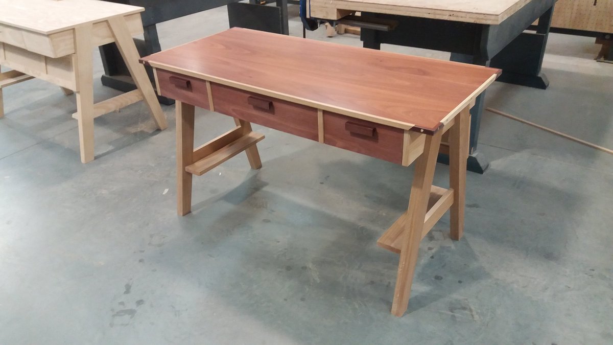 thommovu's tweet photo. Pre-app tours every Wed 1pm @VUTrades come down and you could make a student desk. #cabinetmaking #furniture https://t.co/m5dKdT6d7B