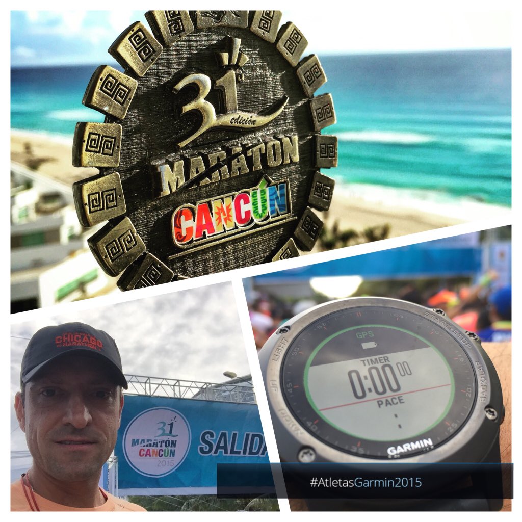 GarminMexico's tweet image. Nuestro #atletaGarmin @c_albert72 corrió el #MaratonCancún como entrenamiento para el #UltraYukon 160 km en nieve 👊