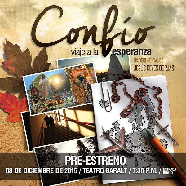GranAngulaRedes's tweet photo. #BoletoDeEntrada Documental "Confío, viaje a la esperanza" se preestrena mañana en el @TeatroBaralt de #Maracaibo https://t.co/98MxmXLhjQ