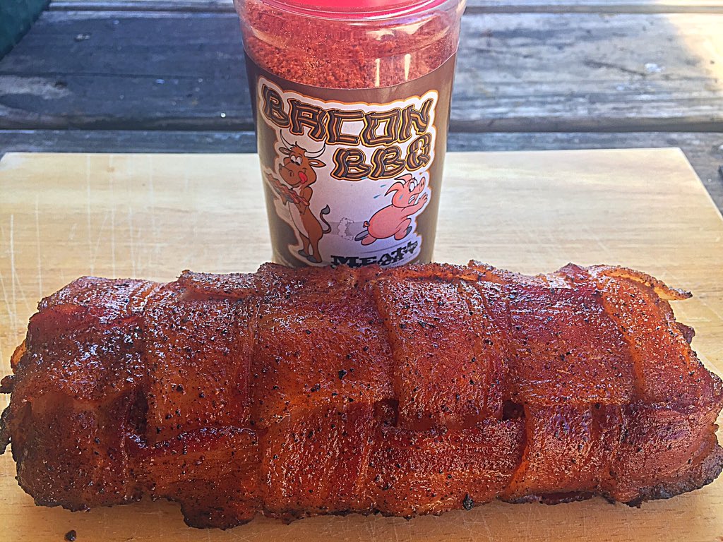 MeatChurch's tweet image. Breakfast #BaconFatty. 

It had @whataburger breakfast sausage, pork chorizo &amp;amp; our #BaconBBQ rub!

#BaconExplosion