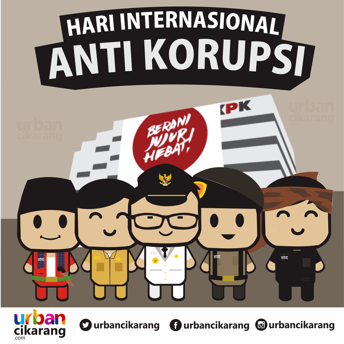 urbancikarang's tweet photo. Bangsa ini tidak kekurangan orang pinter, tapi kekurangan orang jujur. #HariAntiKorupsi 9 Desember https://t.co/XIexoI3SBg