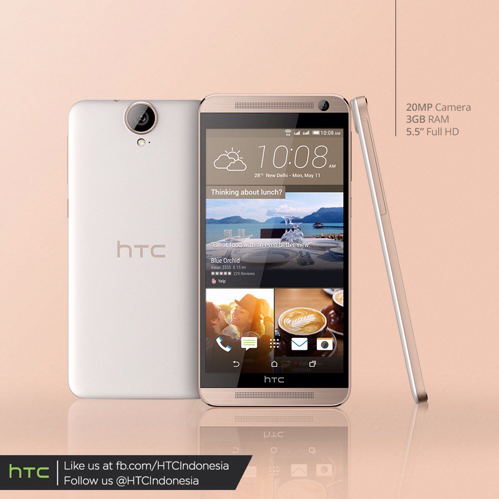 htcindonesia's tweet photo. Jelajahi isi dunia dlm #HTCOneE9Plus. One world, one phone. Tersedia seharga Rp6,799,000 stlh cashback Rp600,000. https://t.co/3SgDvqbgtr