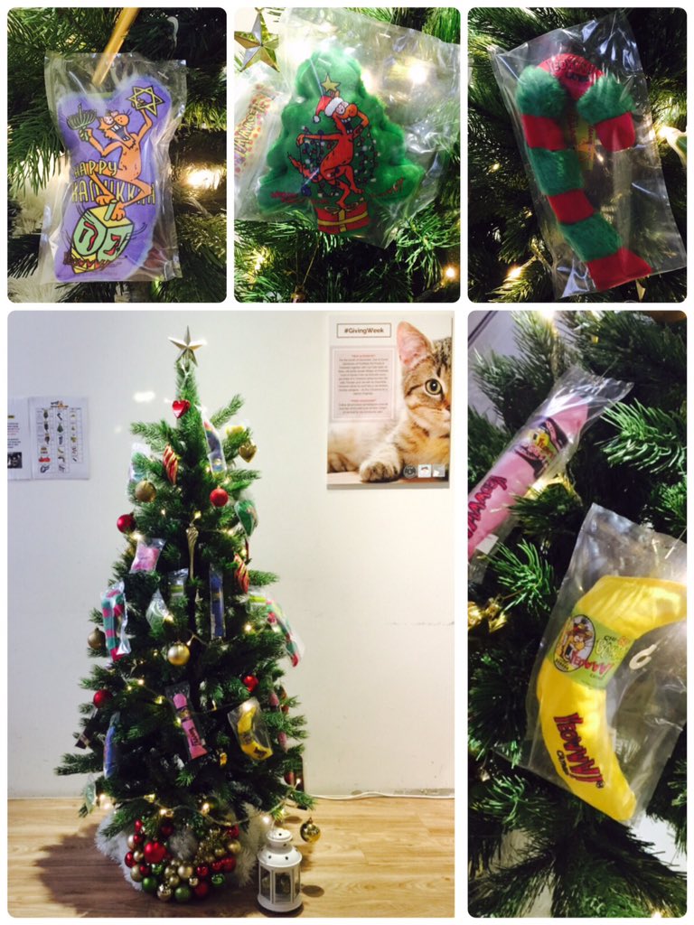 Jacqueline_Goh's tweet image. @tikalimm pictures of the #yeowwwcatnip toys on Xmas tree at #catcafenekononiwa. Fun toys for #cats