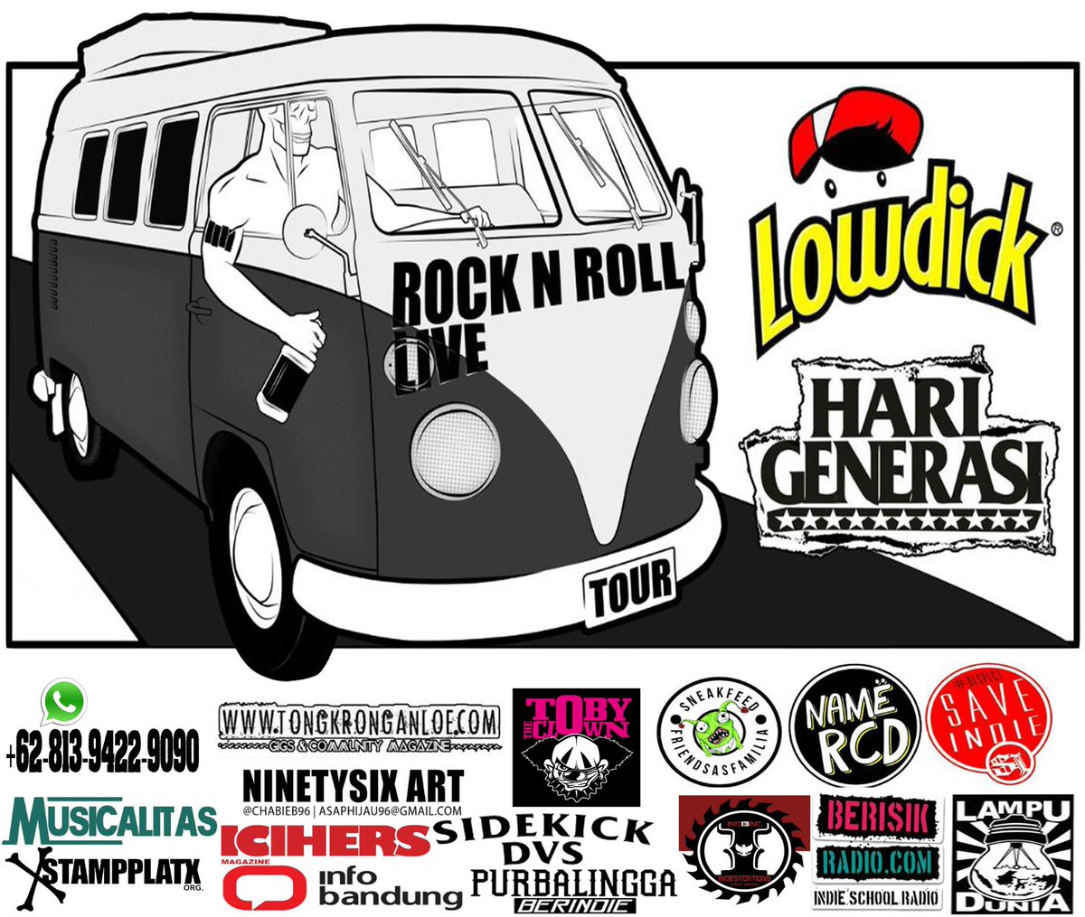 Get ready for #rocknrolllivetour2015_2016 <a href="/HARIGENERASI/">LINE @harigenerasi</a> x <a href="/LOWDICK/">LOWDICK OFFICIAL</a> | Info +62-813-9422-9090 #updated