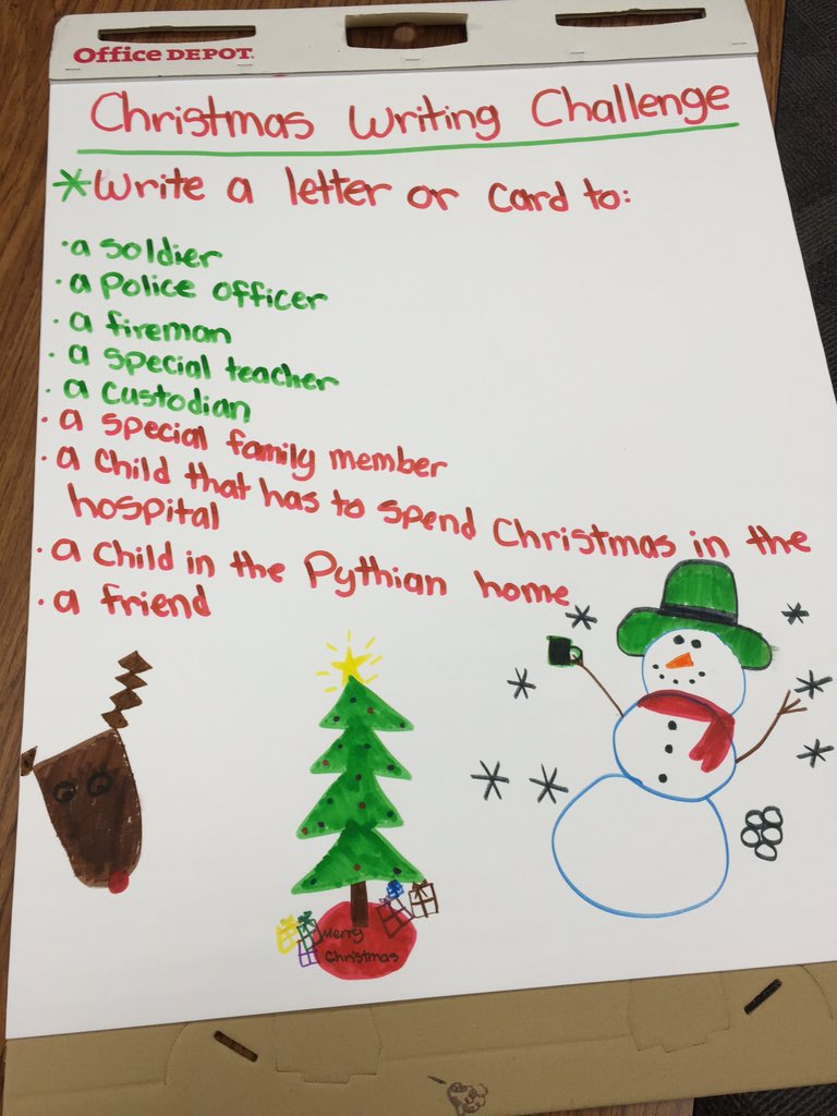 jmedlin7's tweet photo. 4thgr. chall. all #CurtisEs-Our words can change lives!How many letters can we write b4 break? #curtiselstaffchat https://t.co/v2FVODKKlh