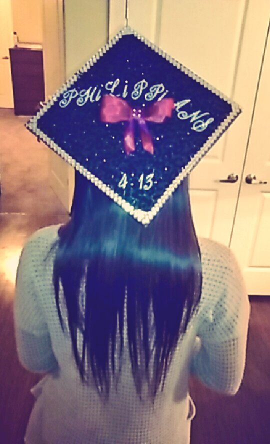 nardgeai's tweet photo. Finished my cousin graduation cap! HMU if you want yours done. #AAMU #PHILIPPIANS #GraduateInStyle https://t.co/meDjTLE8Ns