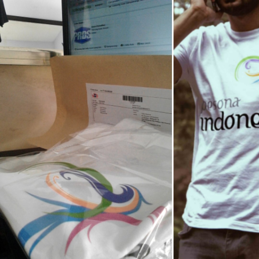 kaosparadiso's tweet photo. Pengiriman hari ini kaos pesona indonesia k pandaan pasuruan.

#kaospesonaindonesia #pasuruan #tokopedia #jne https://t.co/ljZlPDO8p9