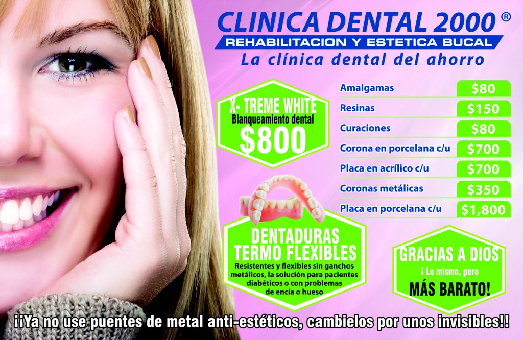 2000Dental's tweet photo. SOMOS LA CLINICA DENTAL DEL AHORRO!! https://t.co/fxuGjKQhk8