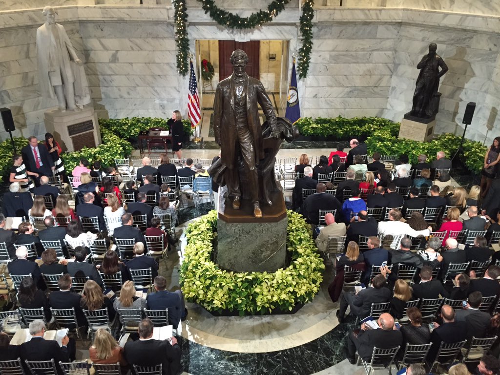 GovBevin's tweet image. The Private Swearing-In of Governor Bevin is underway at the Capitol. #WeAreKentucky