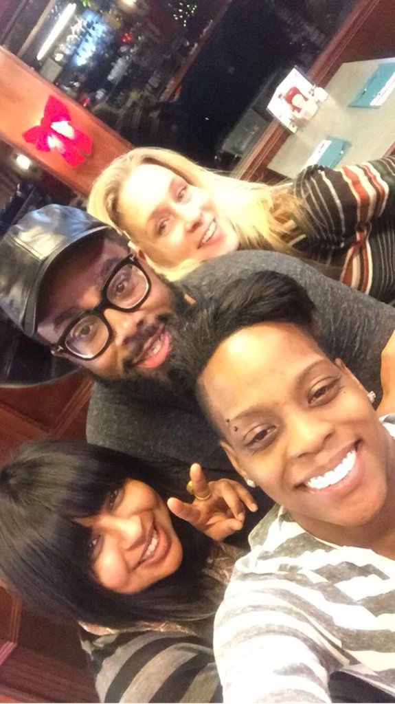 HoganGorman's tweet photo. Running with guns all day with these fools...Cast Luv. @UFIClothing @RugzDBewler @DancingReena #WeBeTired https://t.co/EeHD2sRJAR