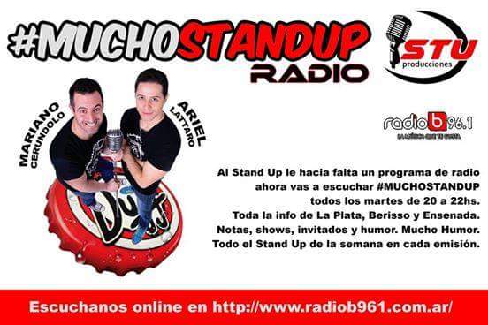 Hoy! #muchostandup de 20 a 22 hs por <a href="/RadioBFM961/">Radio B | FM 96.1Mhz</a>