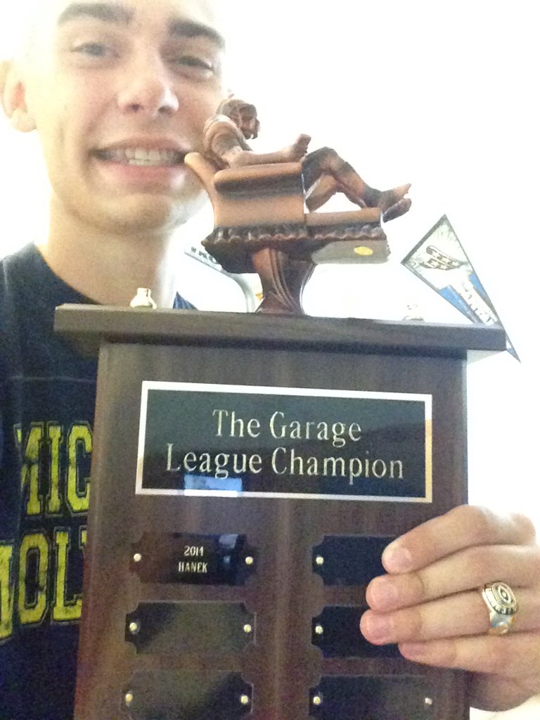 NickHanek's tweet photo. Thank you for the memories and for being the best damn trophy of all time. I Love&amp;miss you. #EndOfAnEra #2014Champ https://t.co/UgwwjpRHUc