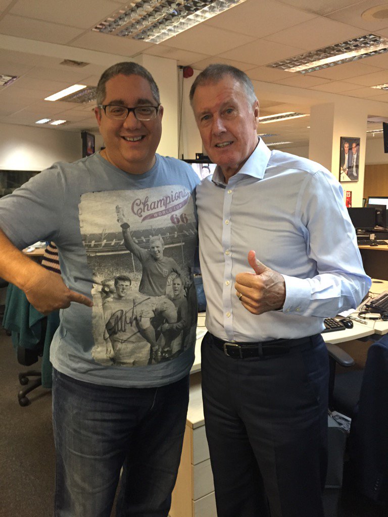 \" Happy Birthday to and legend Sir Geoff Hurst  
