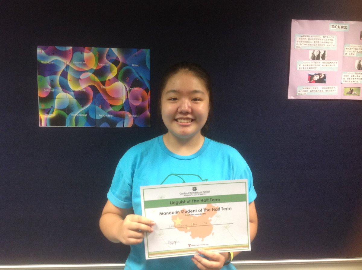 GISMandarin's tweet photo. #gislearning #GISMFL Linguist of the half term Year 10 winner! https://t.co/hZbzxtwusF