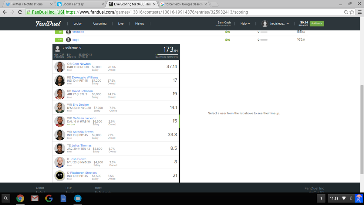 DFSPlug's tweet image. New fantasy NBA/NFL group Twitter account, I'd like to introduce by showing my winnings