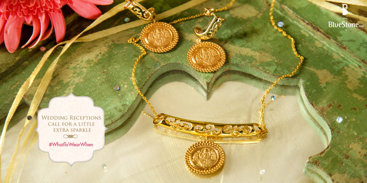 bluestone_com's tweet photo. #WhatToWearWhen The Coinage Collection is elegant & perfect for wedding festivities Explore: https://t.co/foh25SS9CE https://t.co/iMJt2laREn