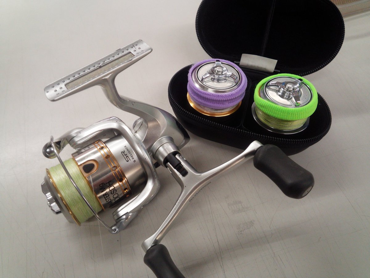 J J Kozi Mad Angler בטוויטר 僕の愛機06バイオマスターmg 賛否別れるワンタッチスプールですが ドラグ 設定そのままでスプール交換出来るので メバル用 エギング用 シーバス用と三種のラインシステム組んだスプール持って コレ一台で何でも来い みたいな