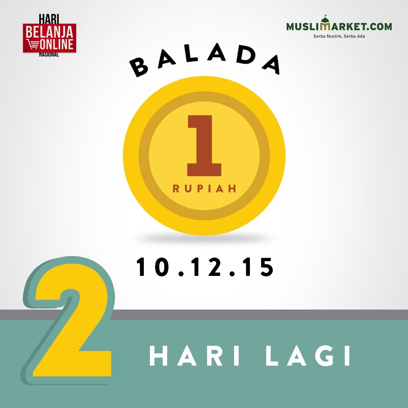 2 HARI LAGI! kamu bisa belanja cuma SATU RUPIAH! KLIK DISINI bit.ly/mmBalada1Rupiah #BaladaSATUrupiah