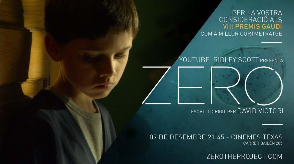 Demà a les 21:45 passi de <a href="/zerotheproject/">Zero The Project</a> als Texas. <a href="/academiacinecat/">Acadèmia del Cinema Català – Premis Gaudí</a>
