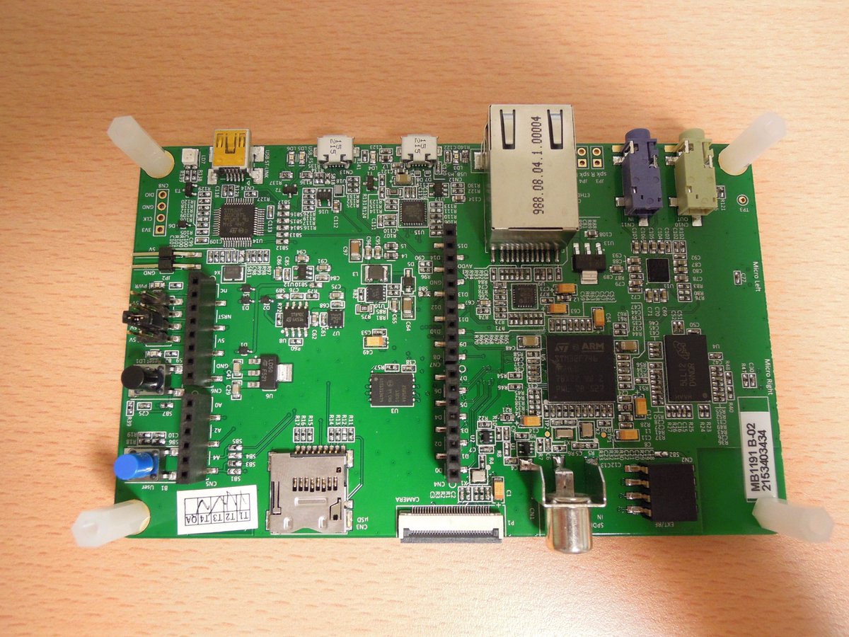 lawn_rep's tweet image. 来た #STM32F7 discovery