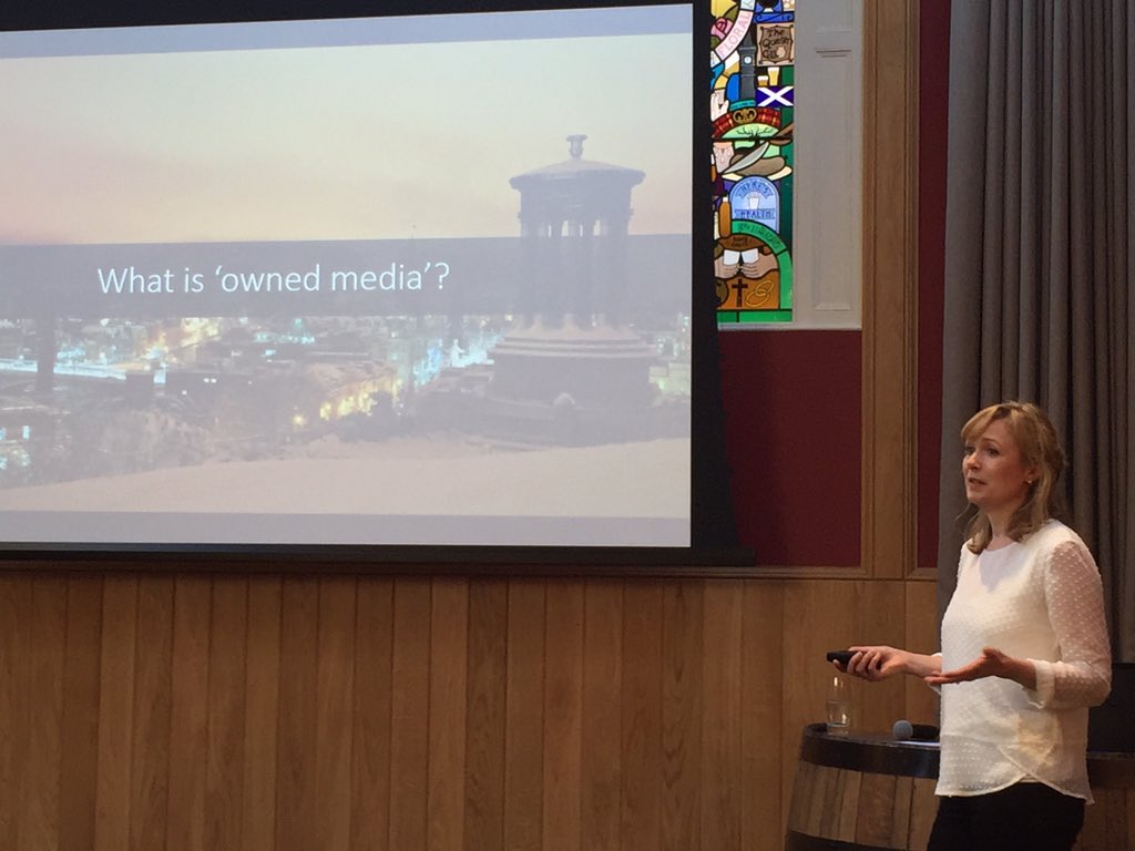 TheDigital_Co's tweet photo. @paemsn now up for @8MStories with 'building &amp; delivering an Owned Media Strategy. #TDCoLaunch https://t.co/jPruJxdcH2