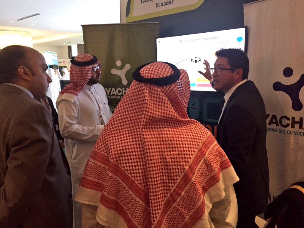SiembraEP's tweet photo. [AHORA] .@CiudadYachay participa en el "Cityquest 2015 - KAEC Forum" en #ArabiaSaudita para Nuevas Ciudades #Yachay https://t.co/qDI6RtmZJl