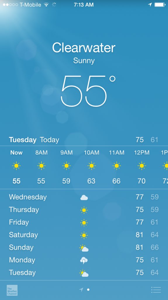 PaigeSailor's tweet photo. Whoa! Clearwater is freezing over!! #floridawinter #poororanges #floridalife #lovefl https://t.co/EhyibFLusF