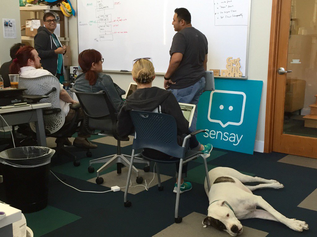 arieljalali's tweet photo. love this team! #awesomehumans @sensay https://t.co/a1waCJSt8L