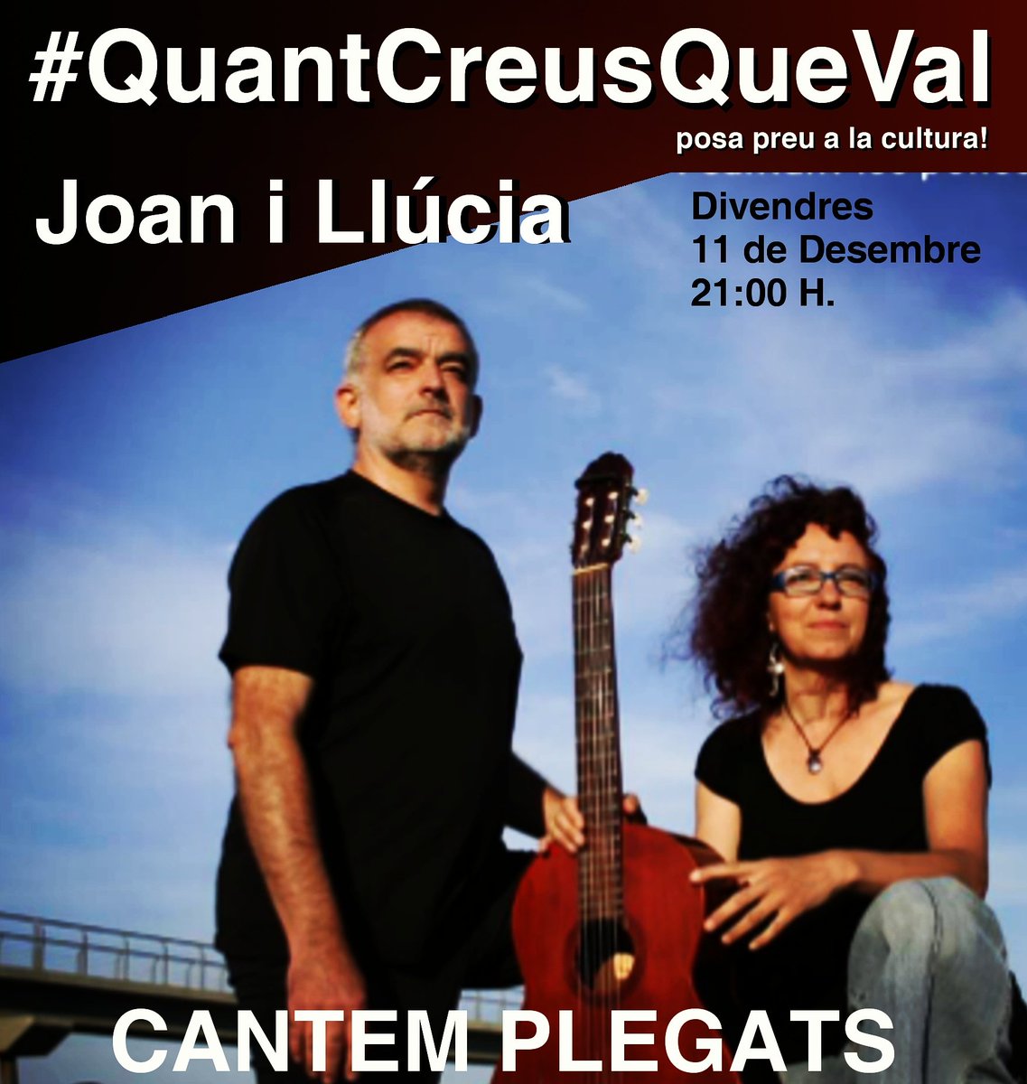 lagranjabdn's tweet photo. Divendres, JoanGiralt i la Llúcia cantaran plegats #QuantCreusQueVal @BDNOTIS @AgendaConcertsC @ConcertsxCat @bdncom https://t.co/1YgJXuHM9Q
