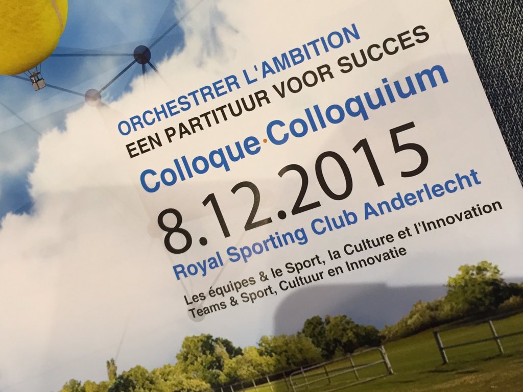 Lets start with the colloquium! <a href="/EUSPAC/">ESA</a> <a href="/rscanderlecht/">RSC Anderlecht</a>