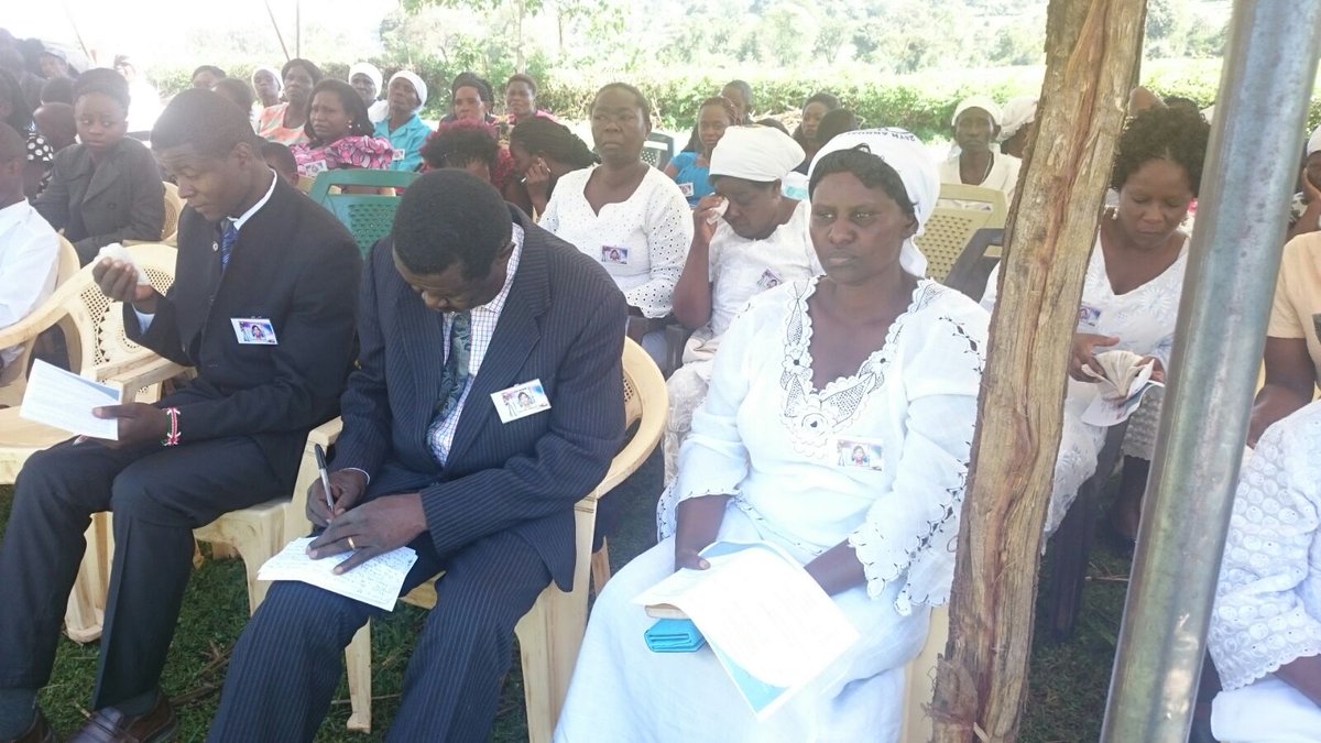 StrathU's tweet image. Family, friends &amp;amp; colleagues have gathered at the Kidambis farm in Kitale to bid Esther goodbye 

#RIPEstherKidambi