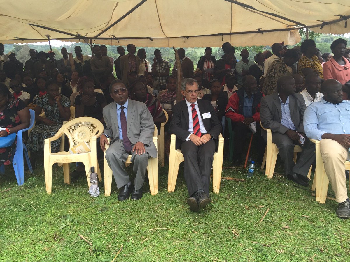 StrathU's tweet image. Strathmore&apos;s @StrathUVc and his deputy @IzaelDVCAA at the funeral 

#RIPEstherKidambi
#StrathmoreHeals