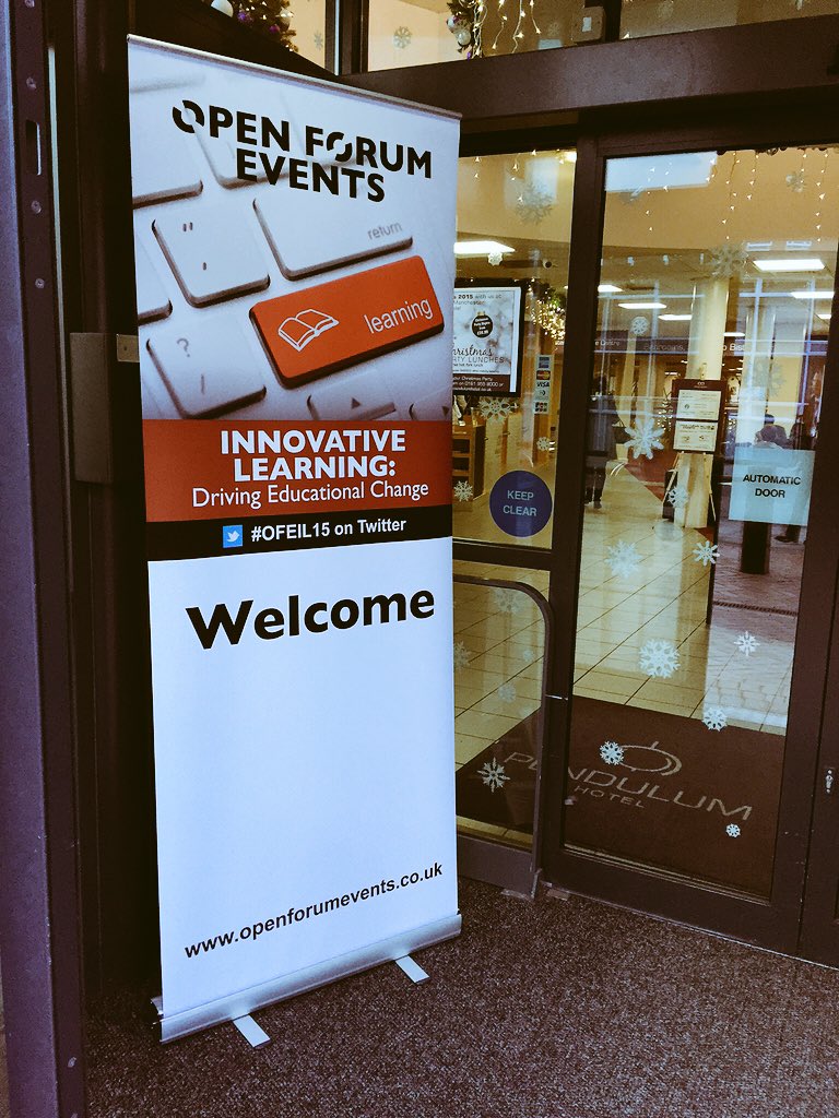 m_w_thompson's tweet photo. #manchesterconferencecentre for #OFEIL15 today 'innovative learning - driving educational change' @openforumevents https://t.co/qxmZelUbEp