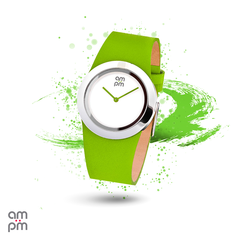 AMPM_Watches's tweet photo. This neon green leather strap will glow on any fashionista’s wrist. #DesignCollection #AMPM https://t.co/9Sp4jBPWNI