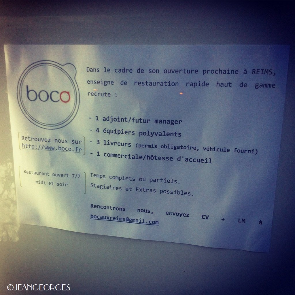 twittinreims's tweet photo. #boco l'enseigne de restauration rapide haut de gamme des frères #Ferniot arrive &amp; recrute. Pic @bellesetbchoses https://t.co/kFOGi5RgYW