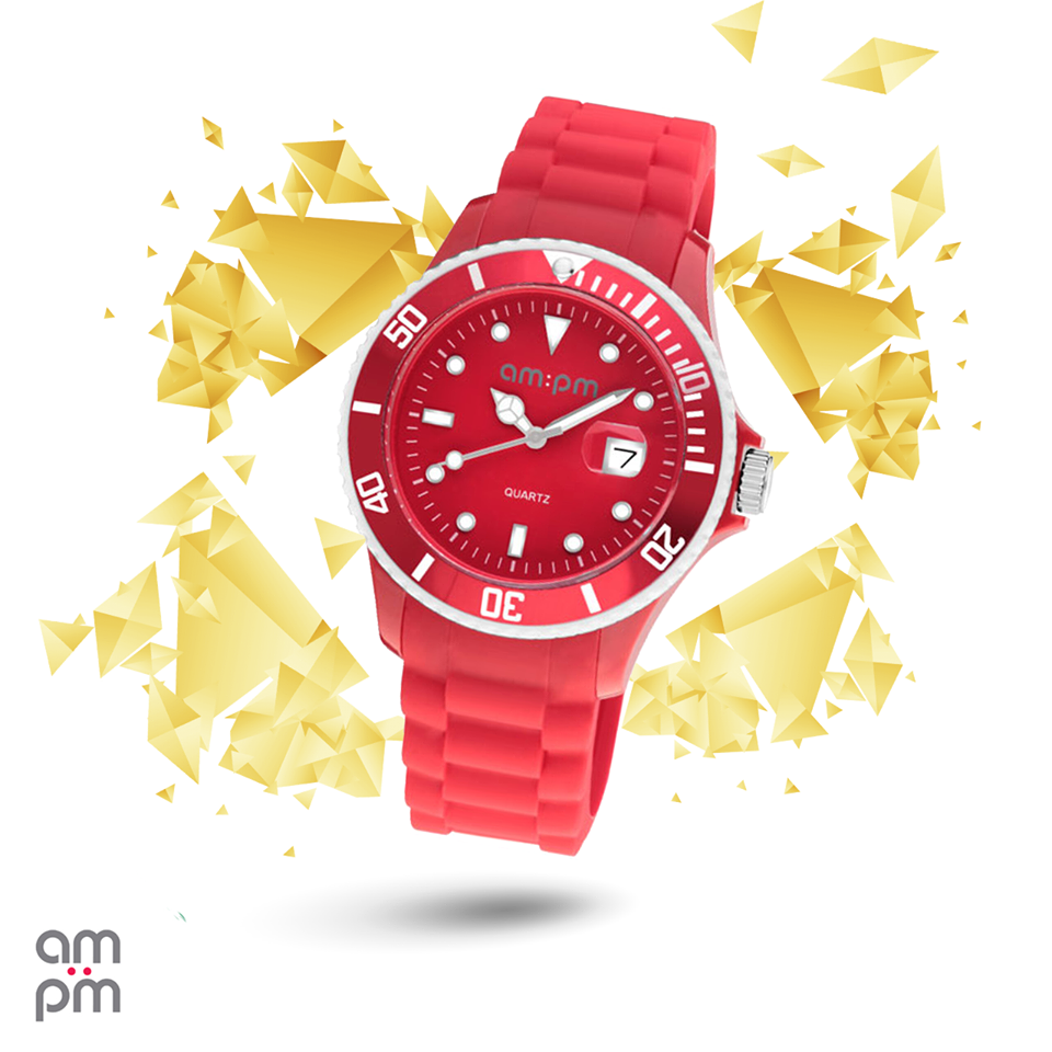 AMPM_Watches's tweet photo. A red quartz watch that is energizing and demands attention. #AMPM https://t.co/7ZNWvWLWN0